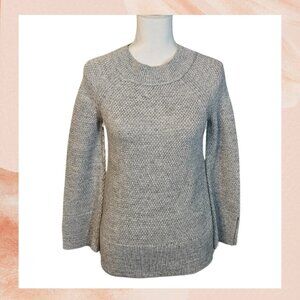 Light Gray Holey Knit Sweater